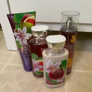 Bath & Body Works Brown Sugar Fig Body Care Set